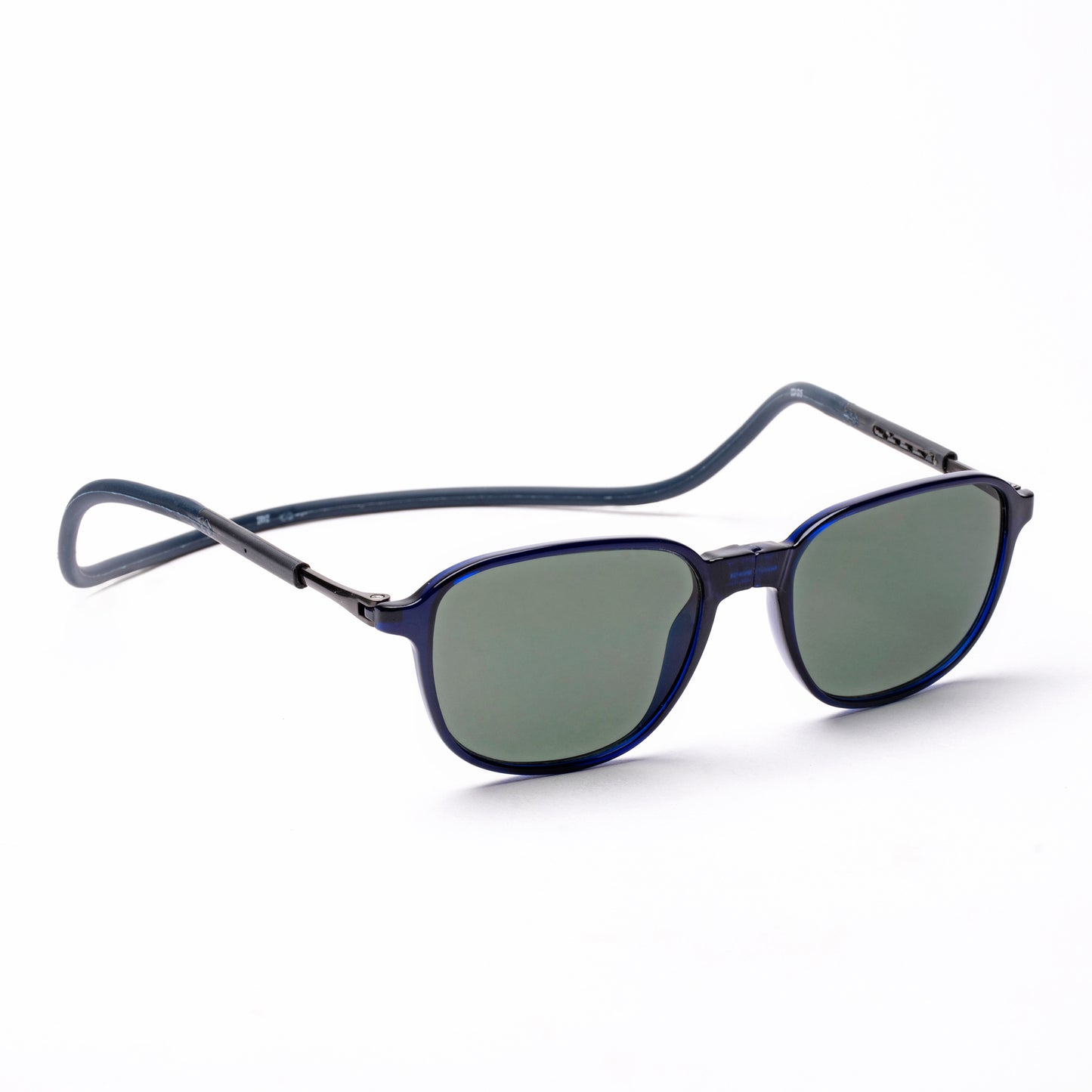 Rounded Square- Dark Blue Frame -Magnetic Sunglasses