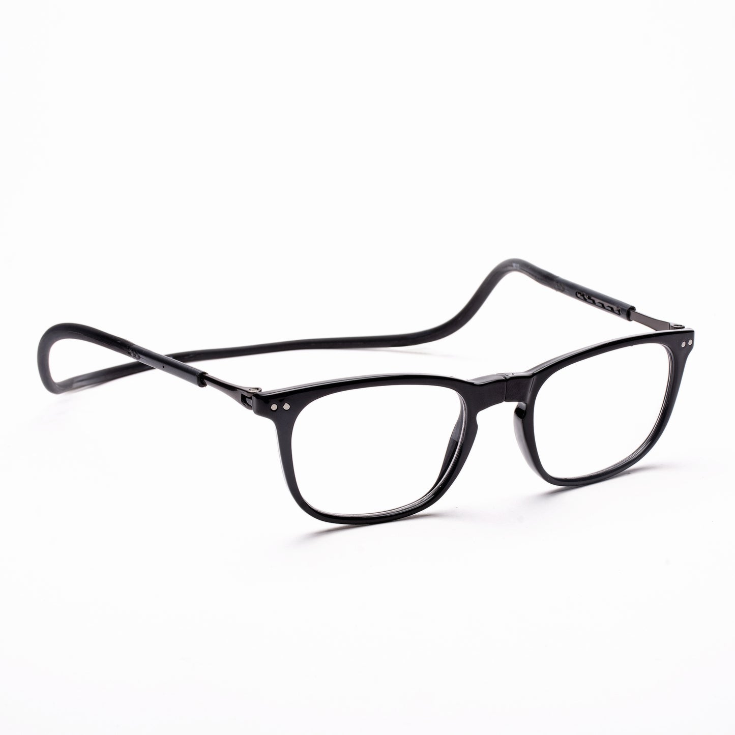 Vintage Square Hang In Neck Reading Glasses With Flexible Head Band.