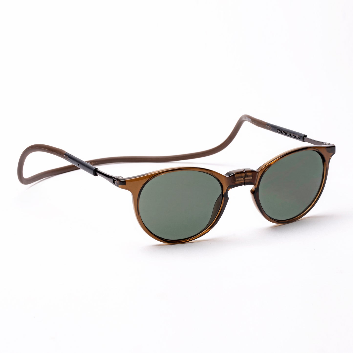 Oval- Brown Frame -Magnetic Sunglasses