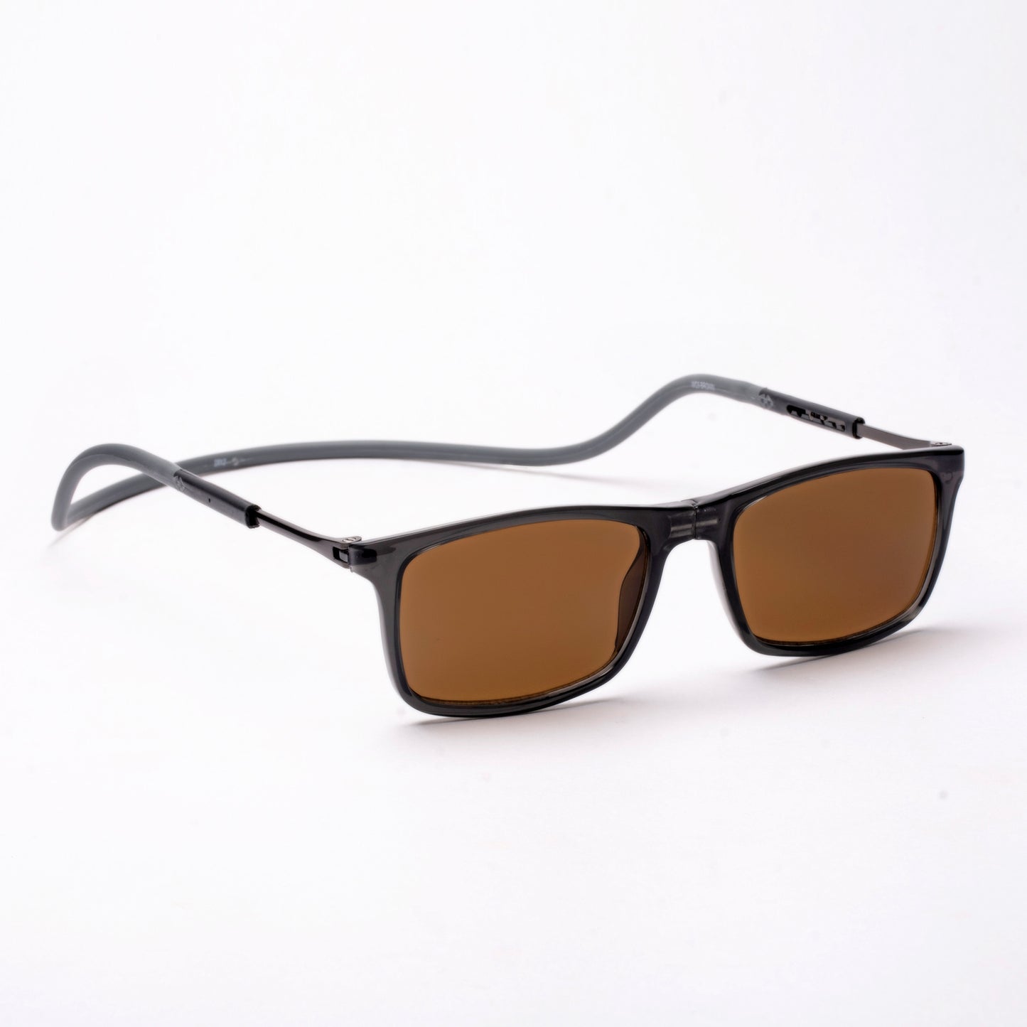 Classic Square- Dark Grey Frame -Magnetic Sunglasses