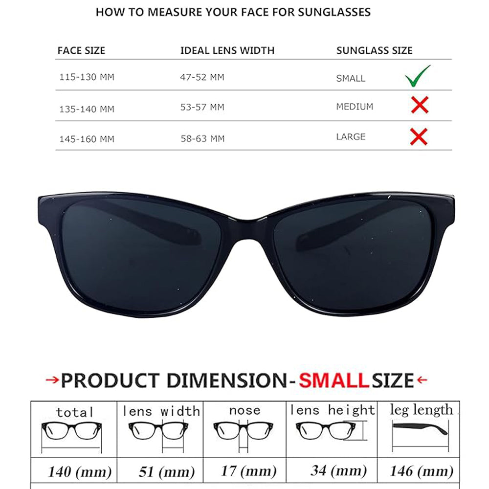 Wine Red Frame-Mirror Red Lens- Unisex Polarized Sunglasses with long hang in neck sides-Small Size