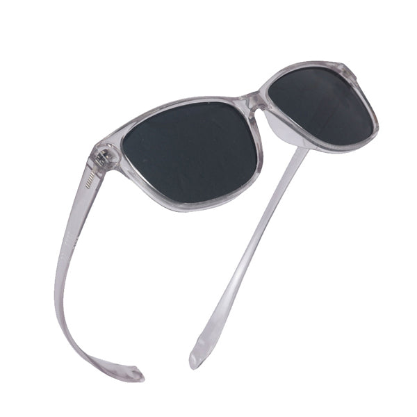 Transparent Frame-Grey Lens- Unisex Polarized Sunglasses with long
