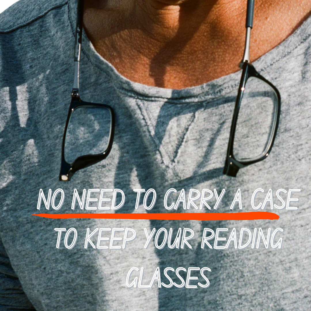 Hang In Neck Reading Glasses With Flexible Head Festival Sale! 🪔 Upto ₹1300 Off +1 Black normal lens