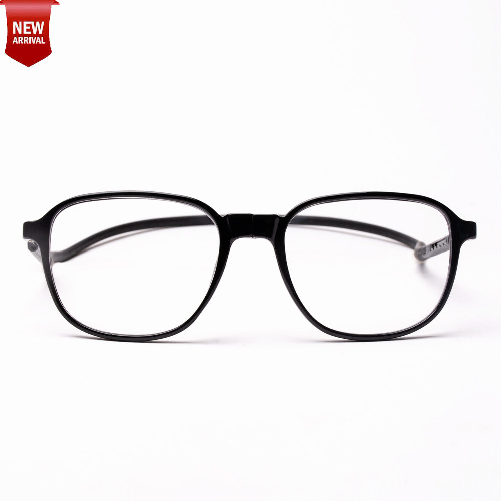 Rounded Square Hang In Neck Reading Glasses With Flexible Head Band.