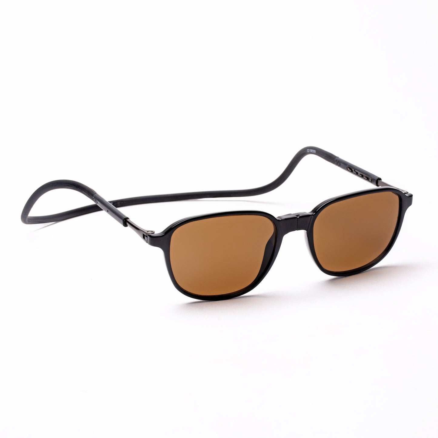 Rounded Square- Black Frame -Magnetic Sunglasses