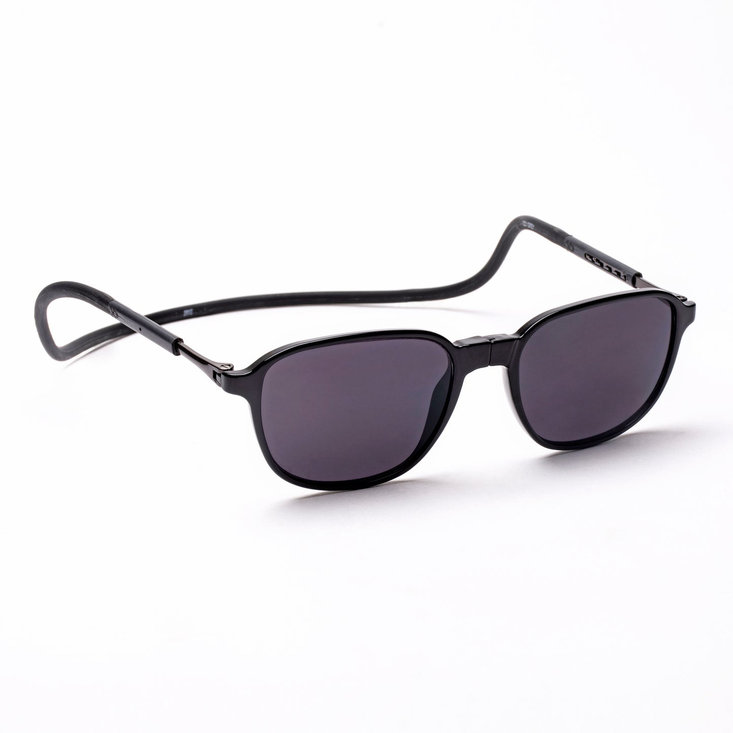 Rounded Square- Black Frame -Magnetic Sunglasses