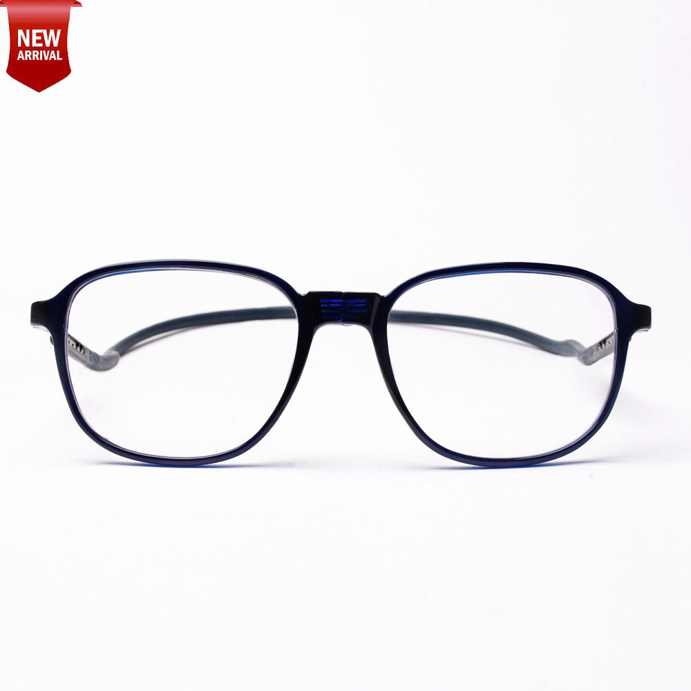 Rounded Square Hang In Neck Reading Glasses With Flexible Head Band.