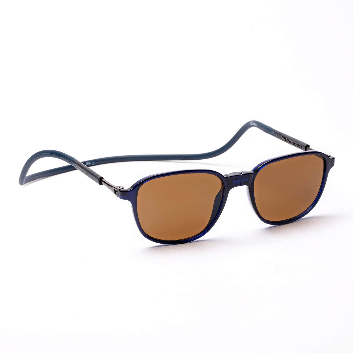 Rounded Square- Dark Blue Frame -Magnetic Sunglasses