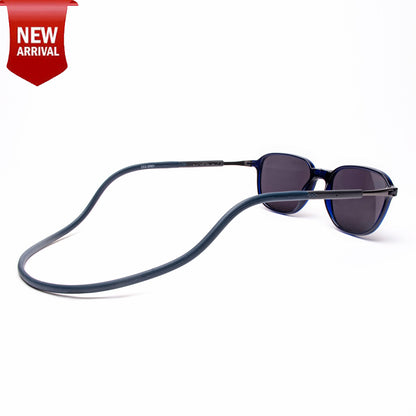 Rounded Square- Dark Blue Frame -Magnetic Sunglasses