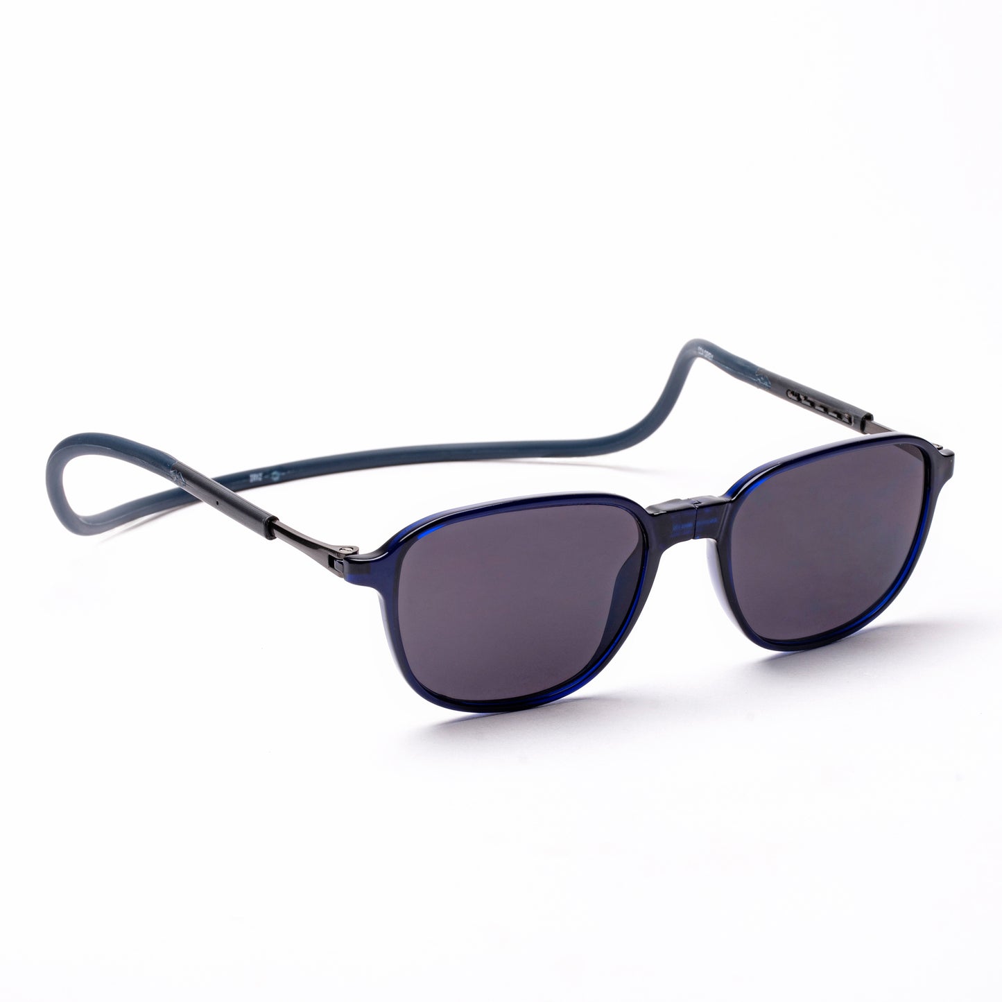 Rounded Square- Dark Blue Frame -Magnetic Sunglasses