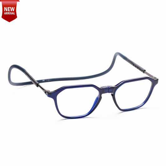Hexagon shape Hang In Neck Reading Glasses With Flexible Head Band