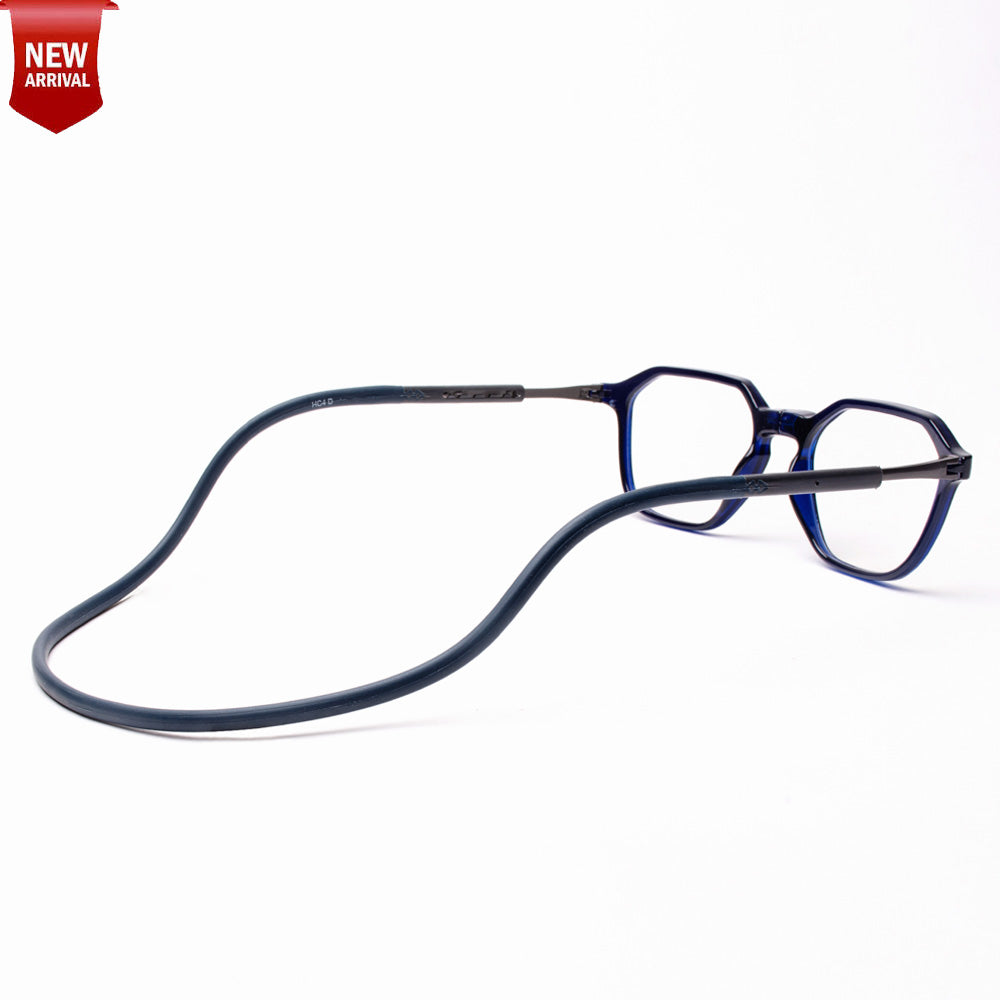 Hexagon shape Hang In Neck Reading Glasses With Flexible Head Band