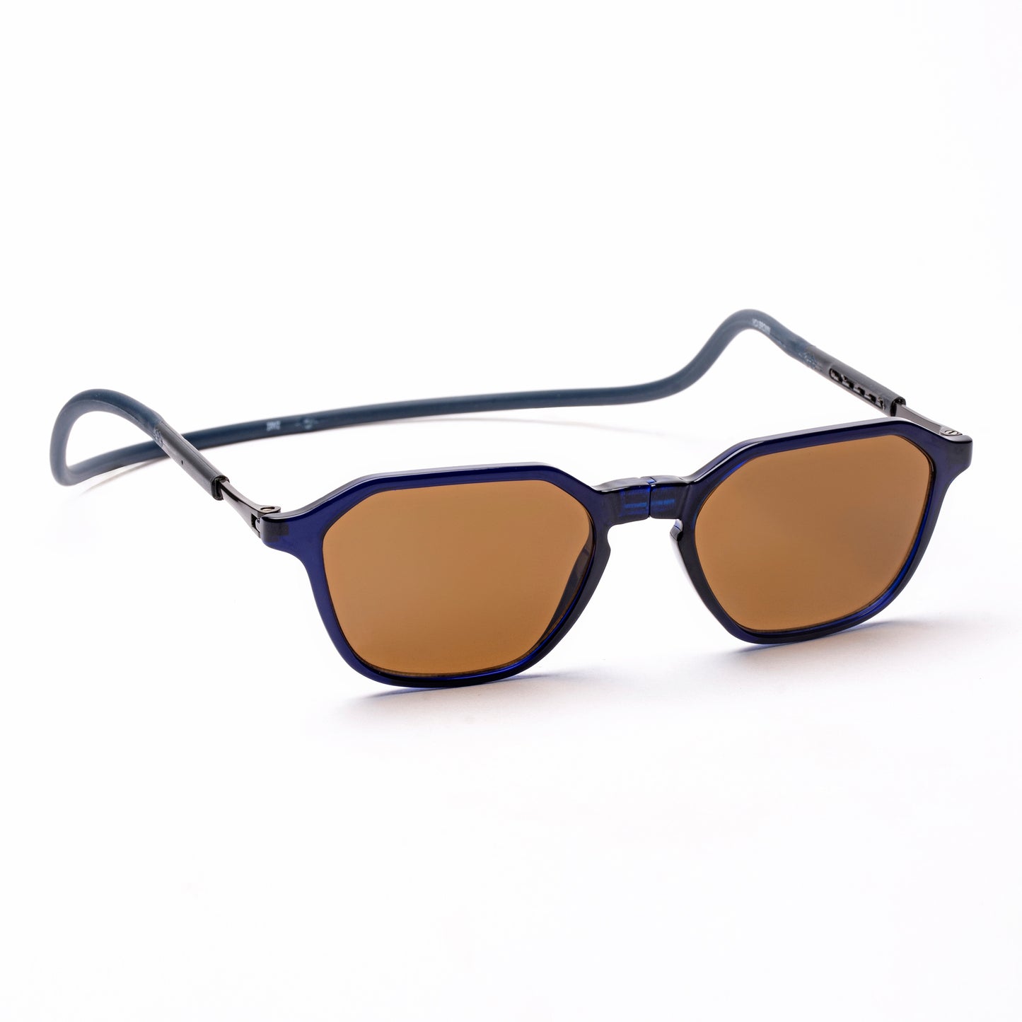 Hexagon Shape- Dark Blue Frame -Magnetic Sunglasses