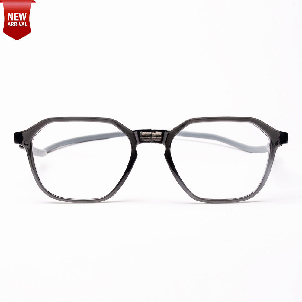 Hexagon shape Hang In Neck Reading Glasses With Flexible Head Band.