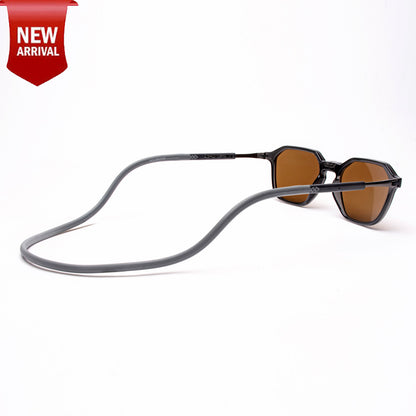 Hexagon Shape- Dark Grey Frame -Magnetic Sunglasses