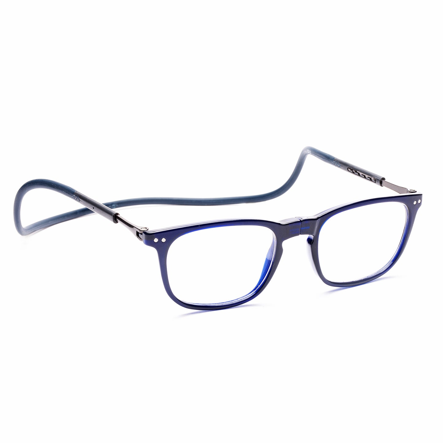 Vintage Square Hang In Neck Reading Glasses With Flexible Head Band.