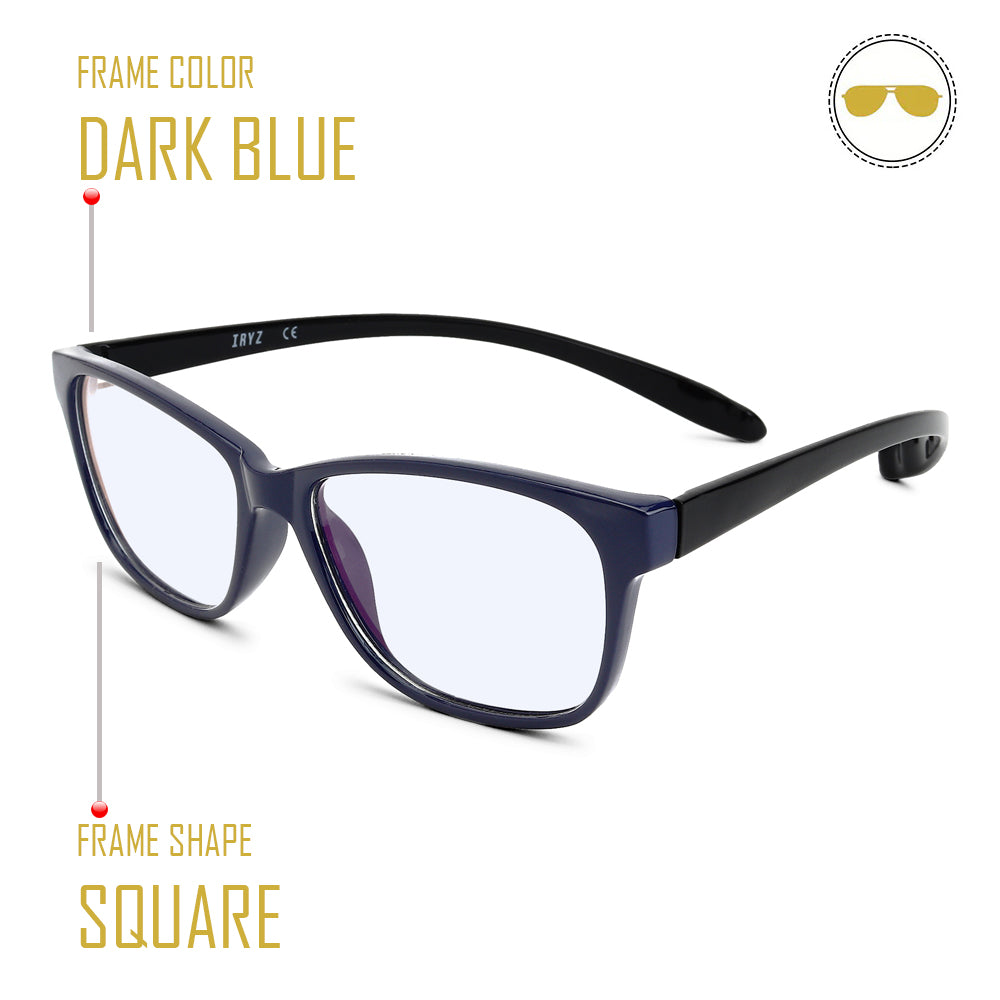 Dark Blue Computer Blue Ray Cut Glasses With Long Hang In Neck Sides