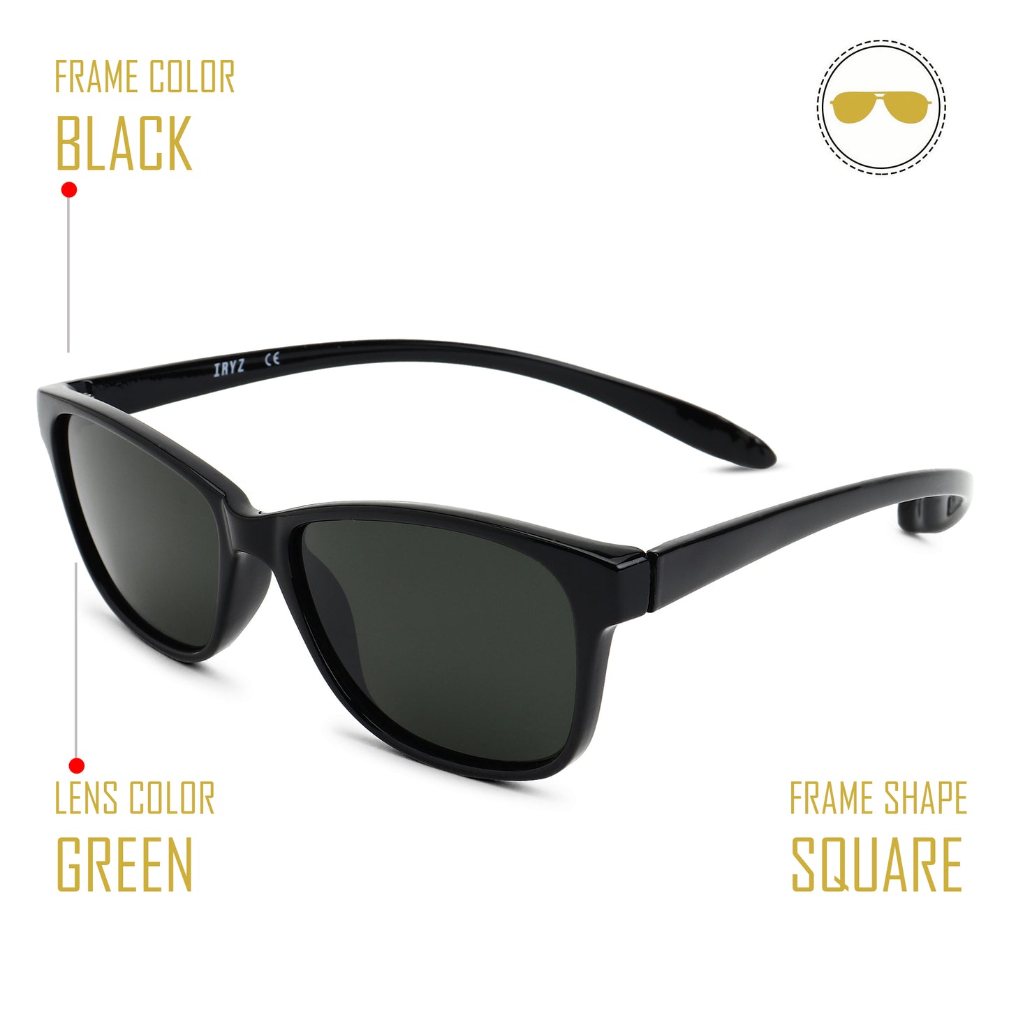 Wine Red Frame-Grey Lens- Unisex Polarized Sunglasses with long hang in neck sides-Small Size