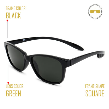 Wine Red Frame-Grey Lens- Unisex Polarized Sunglasses with long hang in neck sides-Small Size