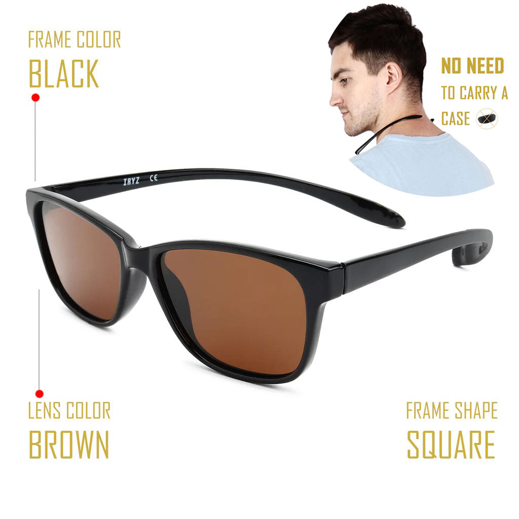 Unisex Polarised Small Size Sunglasses with long hang in neck sides iryzeyewear