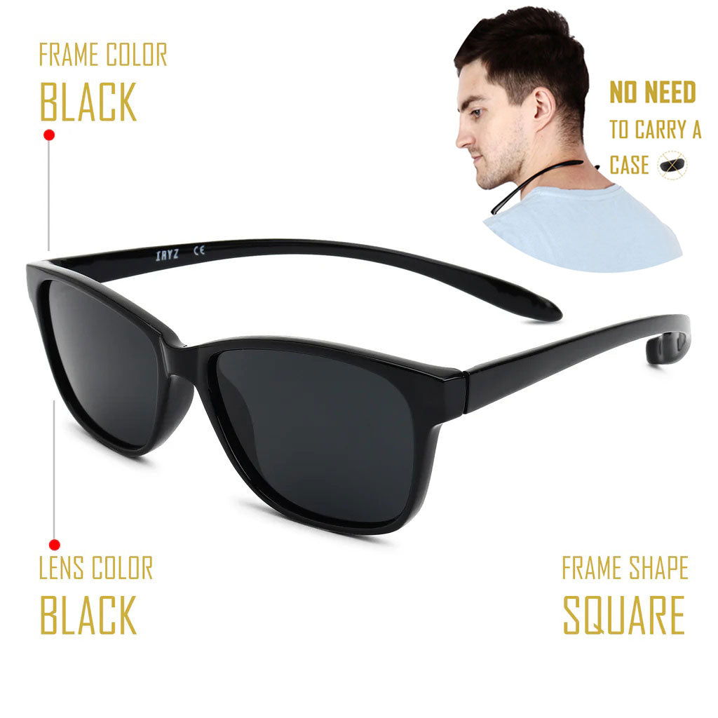 Unisex Polarised Small Size Sunglasses with long hang in neck sides