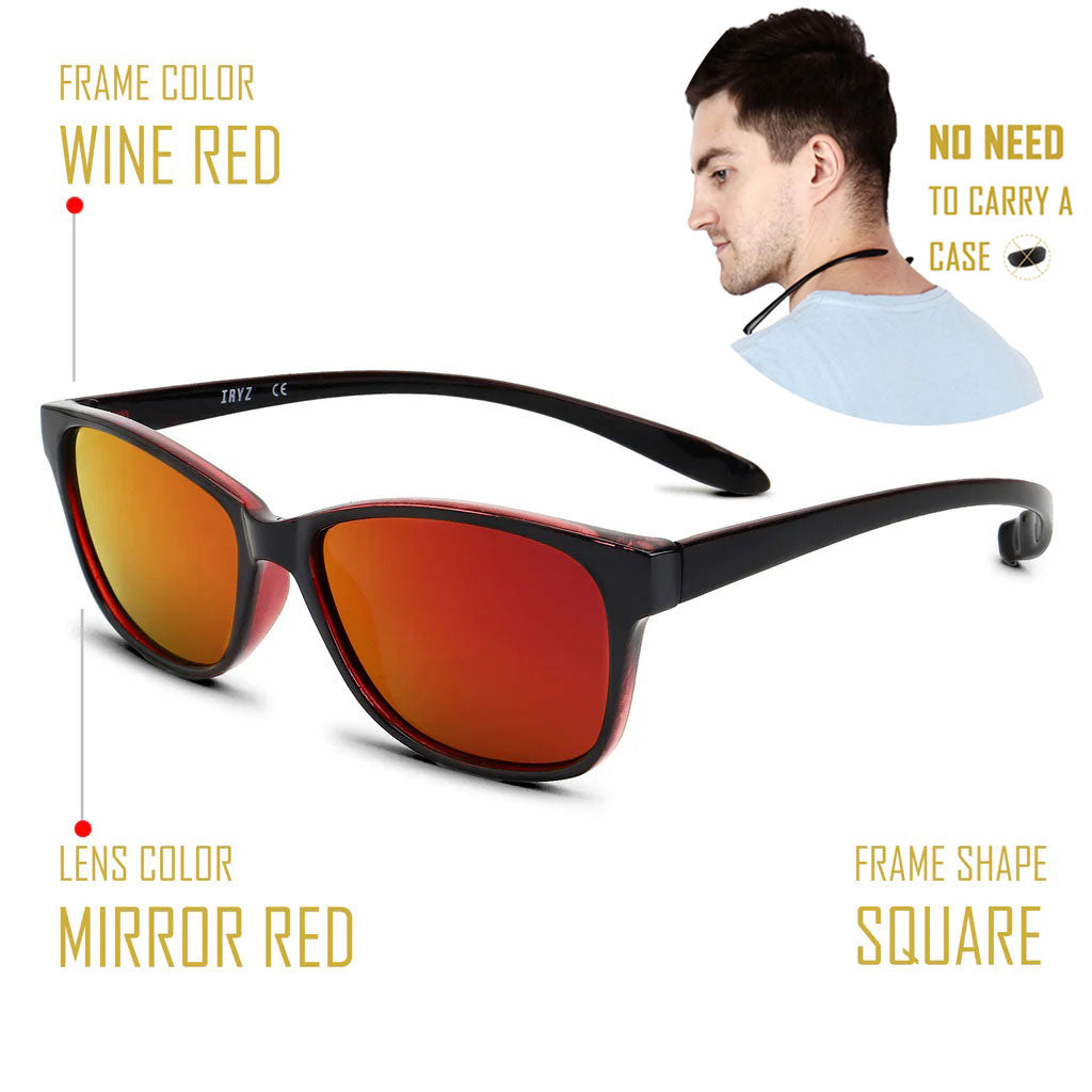 Unisex Polarised Small Size Sunglasses with long hang in neck sides