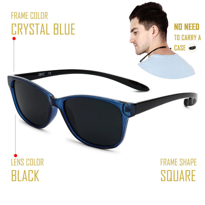 Unisex Polarised Small Size Sunglasses with long hang in neck sides