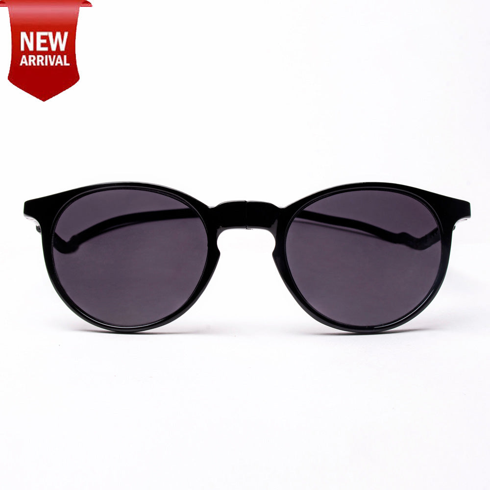 Oval - Black Frame -Magnetic Sunglasses
