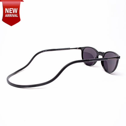 Oval - Black Frame -Magnetic Sunglasses