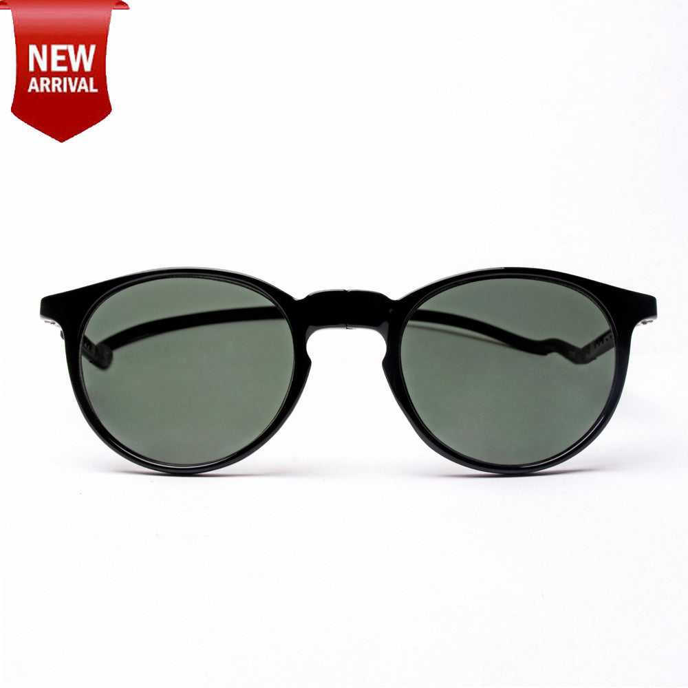 Oval - Black Frame -Magnetic Sunglasses