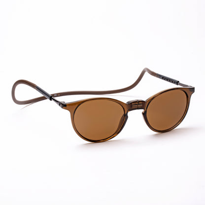 Oval- Brown Frame -Magnetic Sunglasses