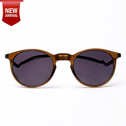 Oval- Brown Frame -Magnetic Sunglasses