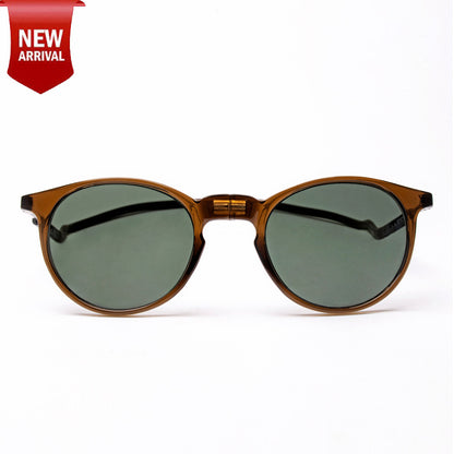 Oval- Brown Frame -Magnetic Sunglasses