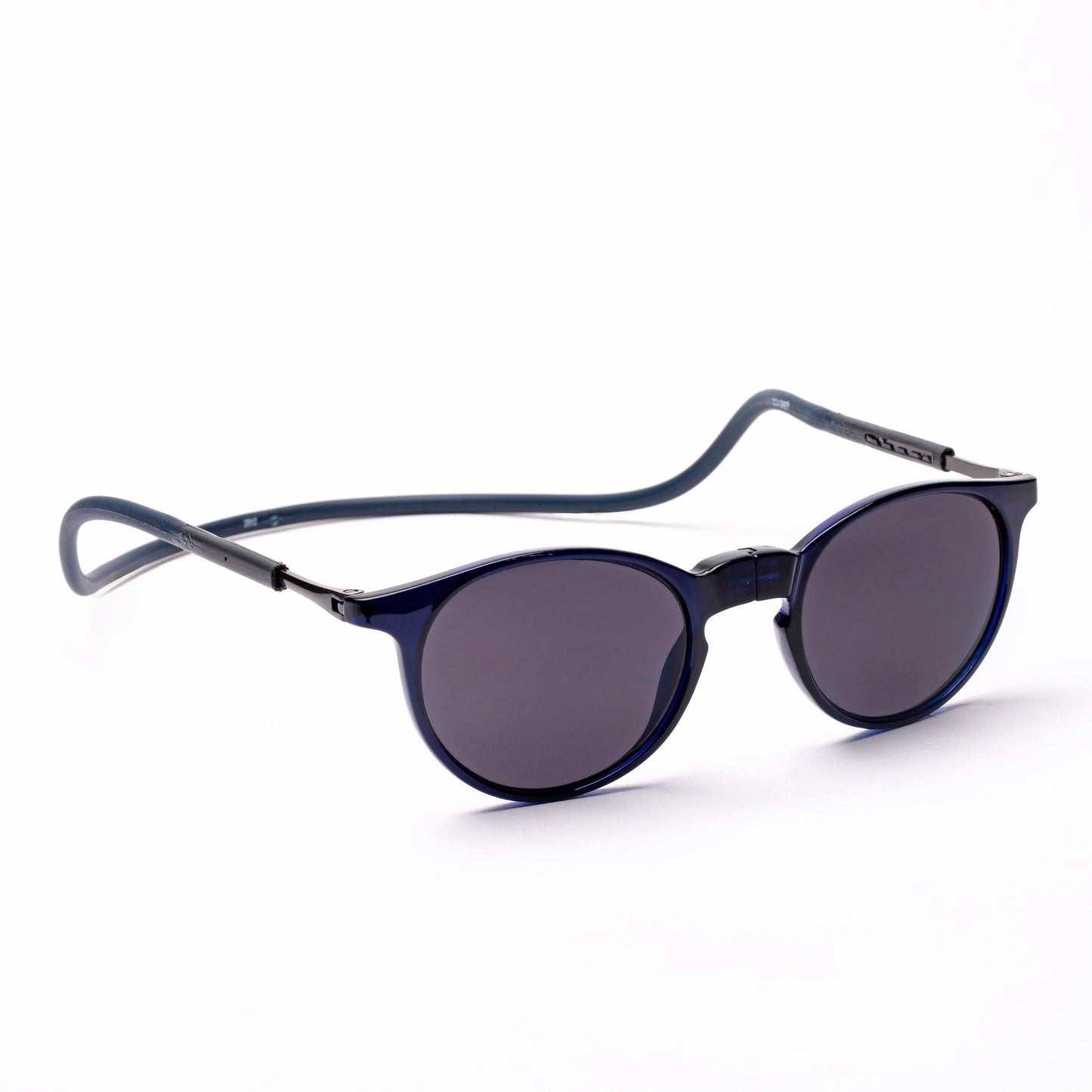 Oval- Dark Blue Frame -Magnetic Sunglasses