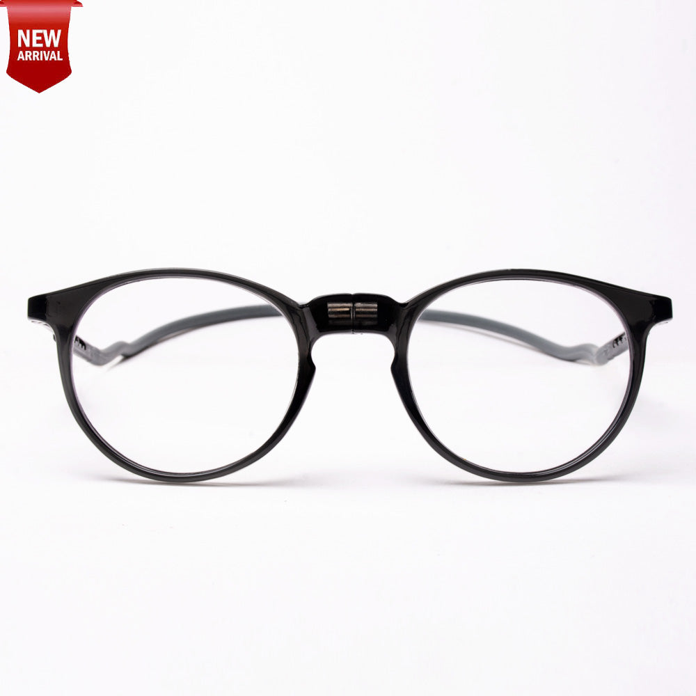 Oval Hang In Neck Reading Glasses With Flexible Head Band.