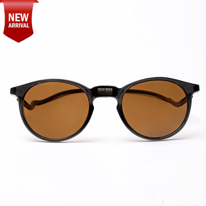 Oval- Dark Grey Frame -Magnetic Sunglasses