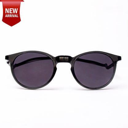 Oval- Dark Grey Frame -Magnetic Sunglasses