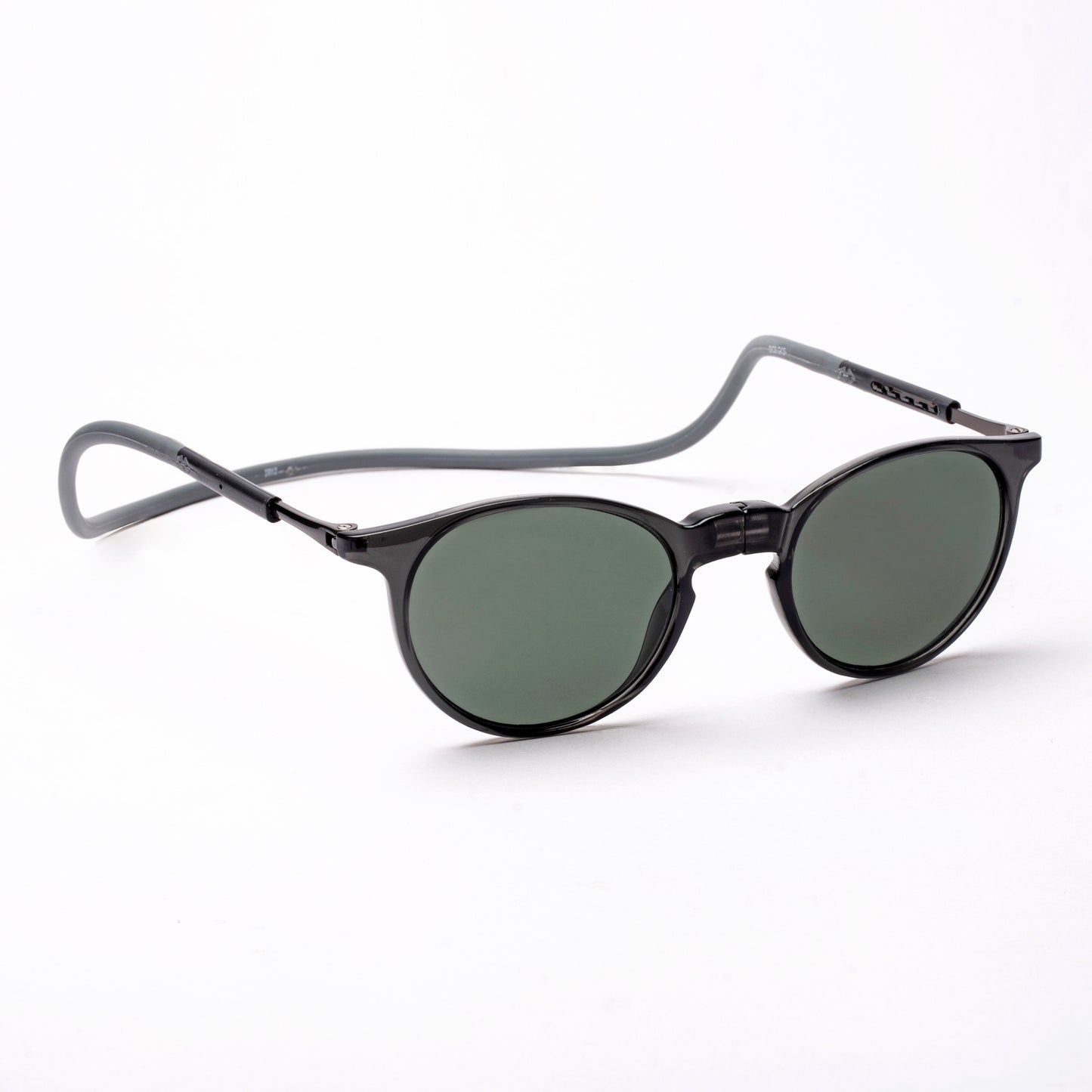 Oval- Dark Grey Frame -Magnetic Sunglasses