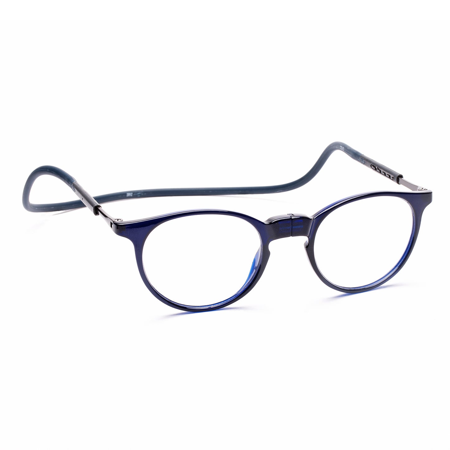 Oval Hang In Neck Reading Glasses With Flexible Head Band.