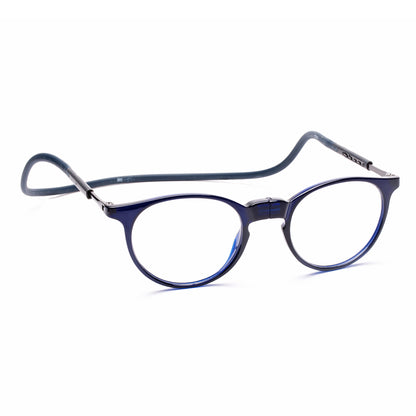 Oval Hang In Neck Reading Glasses With Flexible Head Band.