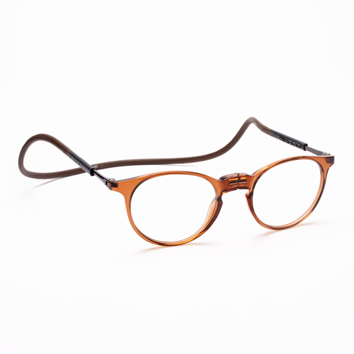 Oval Hang In Neck Reading Glasses With Flexible Head Band.