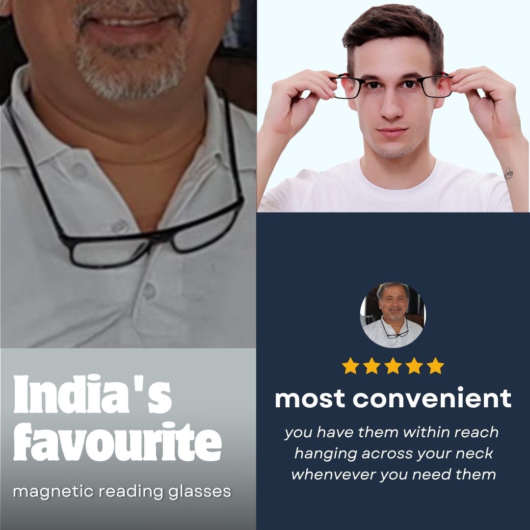 Hang In Neck Reading Glasses With Flexible Head Festival