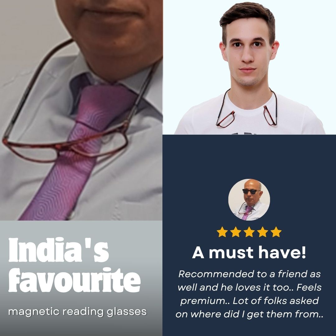 Hang In Neck Reading Glasses With Flexible Head Band. Summer Sale! Up to Rs. 1300 OFF