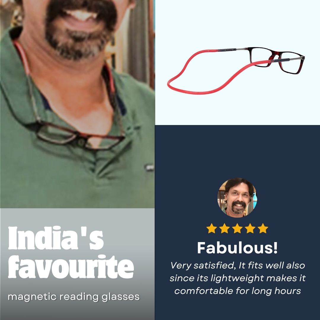 Hang In Neck Reading Glasses With Flexible Head Band. Summer Sale! Up to Rs. 1300 OFF