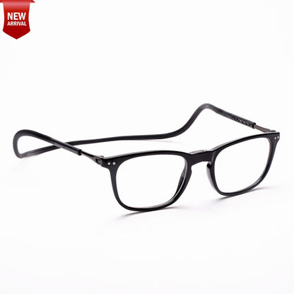 Vintage Square Hang In Neck Reading Glasses With Flexible Head Band.