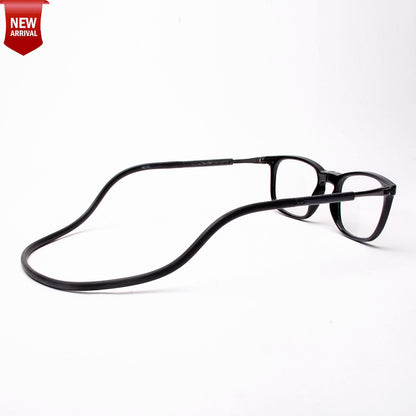 Vintage Square Hang In Neck Reading Glasses With Flexible Head Band.