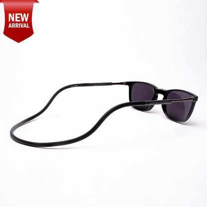 Vintage Square- Black Frame -Magnetic Sunglasses (VC14)
