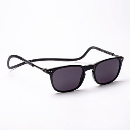 Vintage Square- Black Frame -Magnetic Sunglasses (VC11)