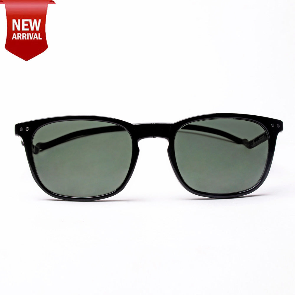Vintage Square- Black Frame -Magnetic Sunglasses (VC11)