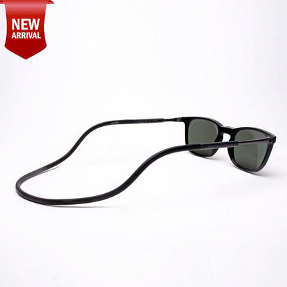 Vintage Square- Black Frame -Magnetic Sunglasses (VC11)